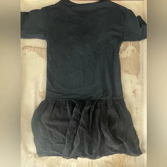 Vintage Johnny Was T-Shirt Dress Embroidered Cotton & Silk Size Medium Black - Picture 3 of 8